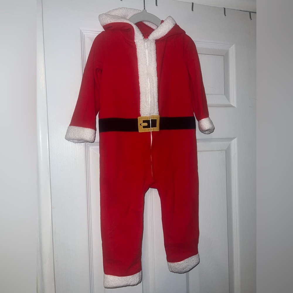Carter's Red and White Santa Bodysuit